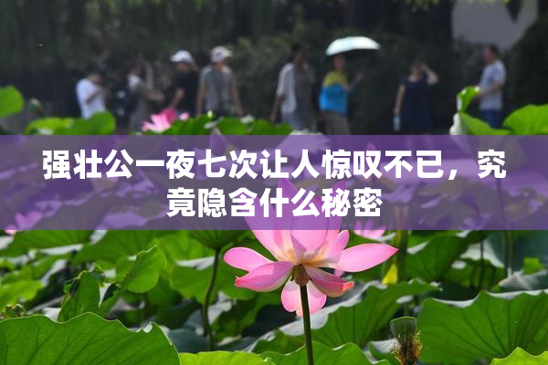 强壮公一夜七次让人惊叹不已，究竟隐含什么秘密