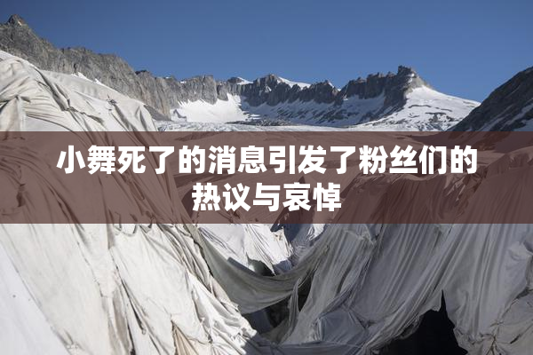 小舞死了的消息引发了粉丝们的热议与哀悼