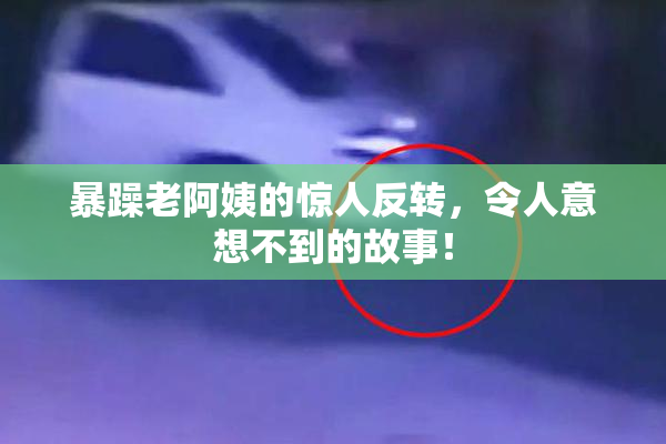 暴躁老阿姨的惊人反转，令人意想不到的故事！