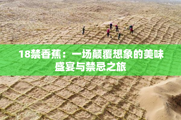 18禁香蕉：一场颠覆想象的美味盛宴与禁忌之旅