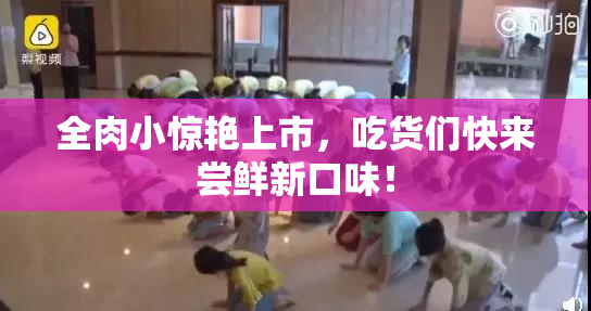 全肉小惊艳上市，吃货们快来尝鲜新口味！