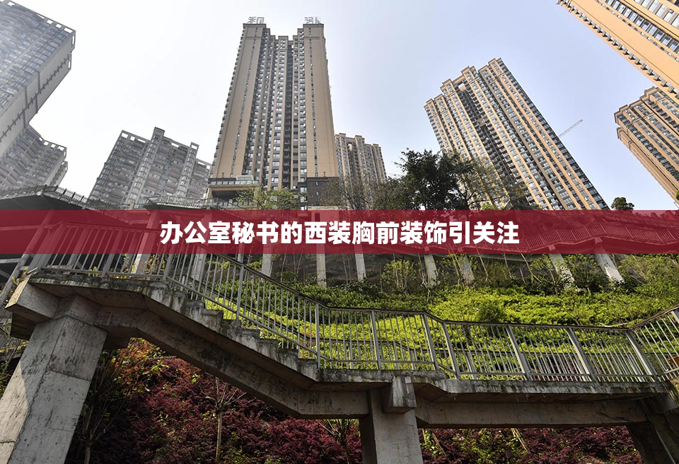 办公室秘书的西装胸前装饰引关注