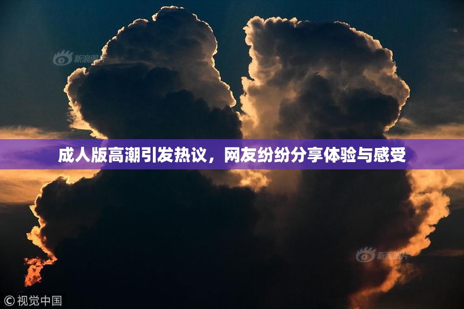 成人版高潮引发热议，网友纷纷分享体验与感受