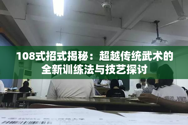 108式招式揭秘：超越传统武术的全新训练法与技艺探讨