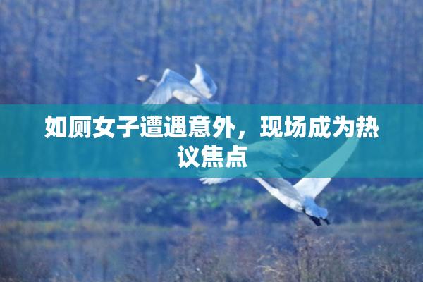 如厕女子遭遇意外，现场成为热议焦点