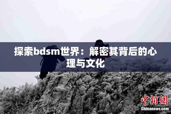 探索bdsm世界：解密其背后的心理与文化