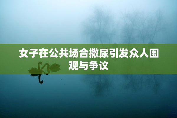女子在公共场合撒尿引发众人围观与争议