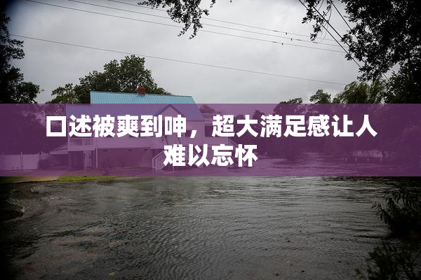 口述被爽到呻，超大满足感让人难以忘怀