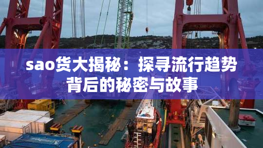 sao货大揭秘：探寻流行趋势背后的秘密与故事