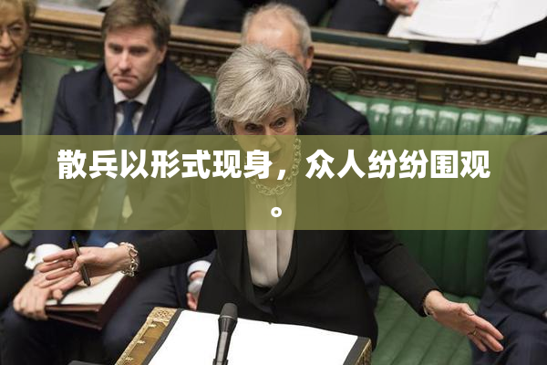 散兵以形式现身，众人纷纷围观。
