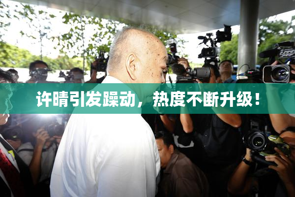许晴引发躁动，热度不断升级！