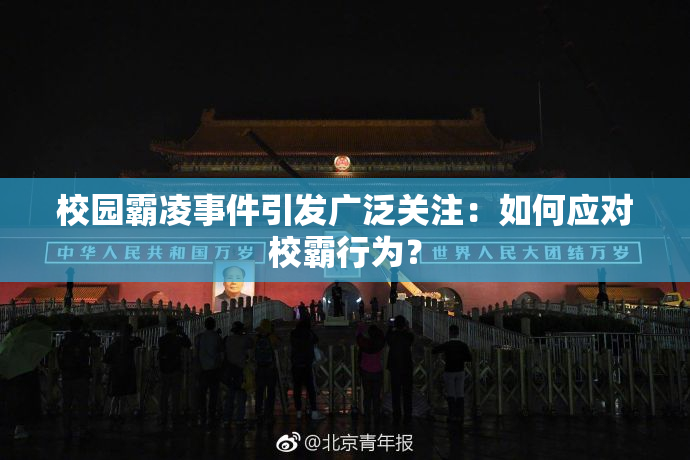 校园霸凌事件引发广泛关注：如何应对校霸行为？