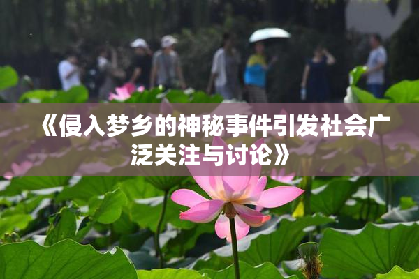 《侵入梦乡的神秘事件引发社会广泛关注与讨论》