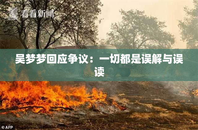 吴梦梦回应争议：一切都是误解与误读