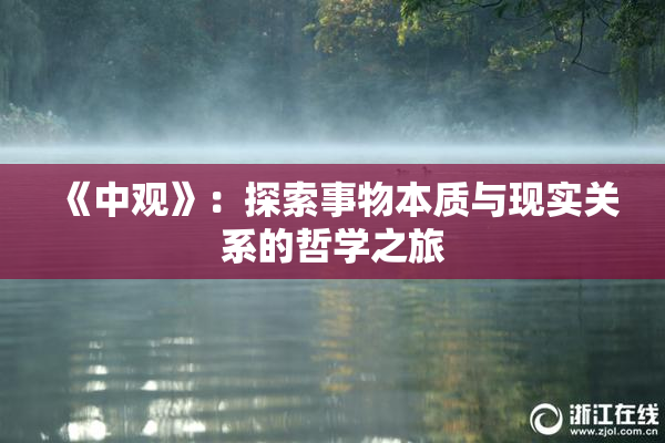 《中观》：探索事物本质与现实关系的哲学之旅