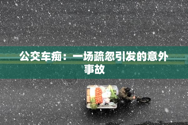 公交车痴：一场疏忽引发的意外事故