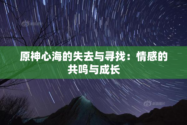 原神心海的失去与寻找：情感的共鸣与成长