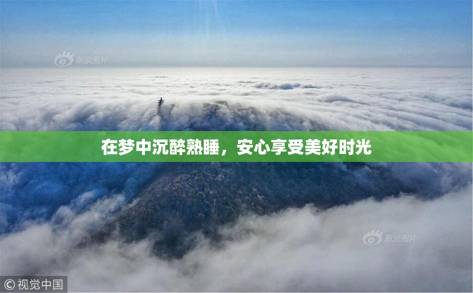 在梦中沉醉熟睡，安心享受美好时光