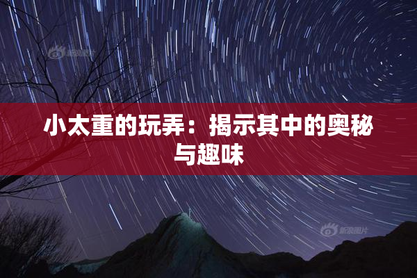 小太重的玩弄：揭示其中的奥秘与趣味