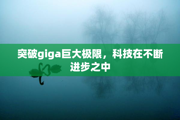 突破giga巨大极限，科技在不断进步之中