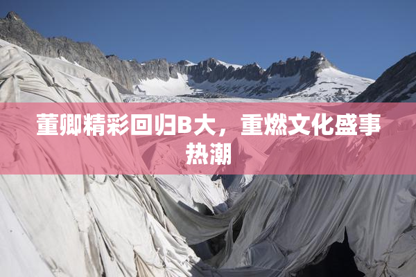 董卿精彩回归B大，重燃文化盛事热潮