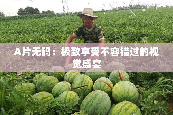 A片无码：极致享受不容错过的视觉盛宴