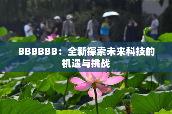 BBBBBB：全新探索未来科技的机遇与挑战