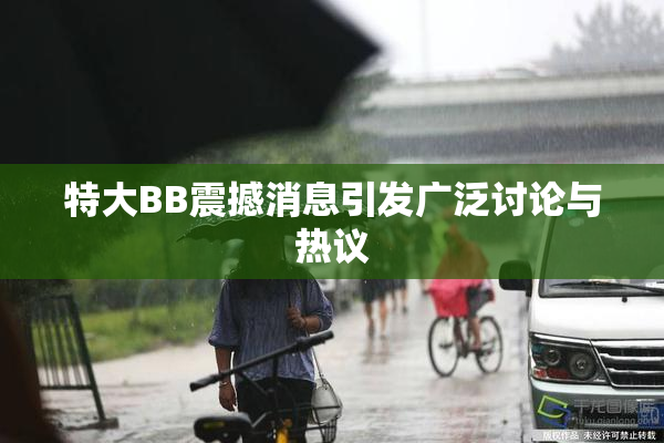 特大BB震撼消息引发广泛讨论与热议