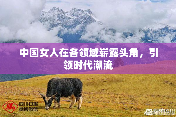 中国女人在各领域崭露头角，引领时代潮流
