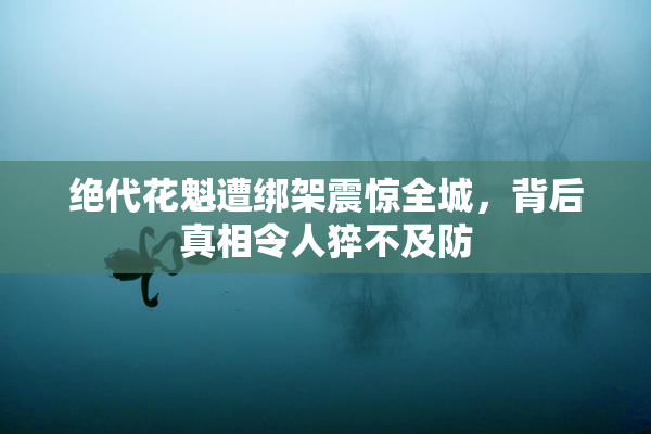 绝代花魁遭绑架震惊全城，背后真相令人猝不及防