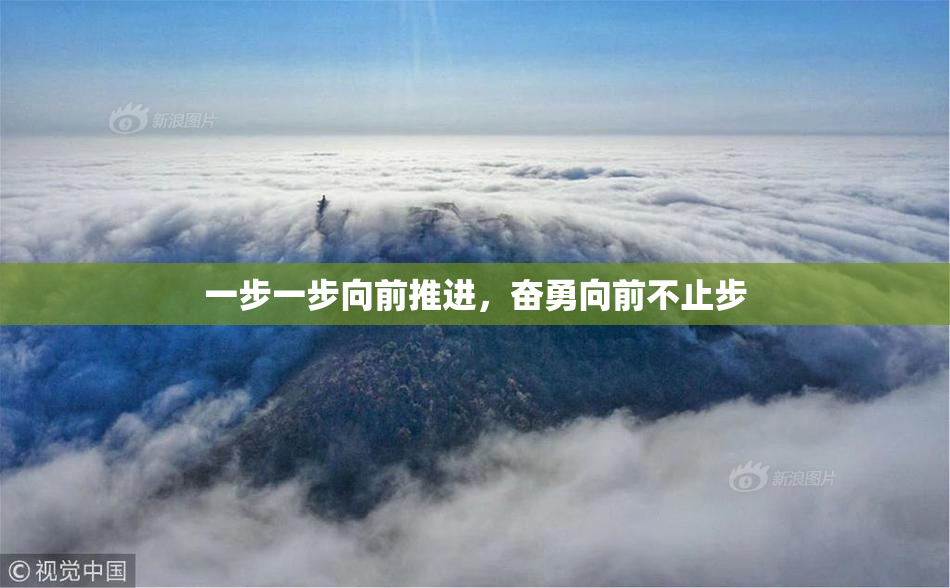 一步一步向前推进，奋勇向前不止步