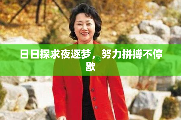 日日探求夜逐梦，努力拼搏不停歇