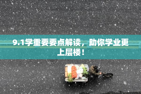 9.1学重要要点解读，助你学业更上层楼！