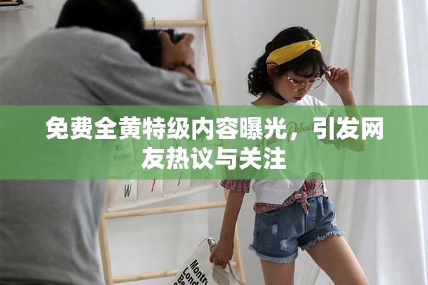 免费全黄特级内容曝光，引发网友热议与关注