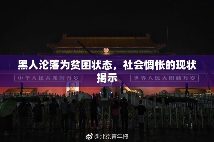 黑人沦落为贫困状态，社会惆怅的现状揭示
