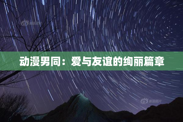 动漫男同：爱与友谊的绚丽篇章