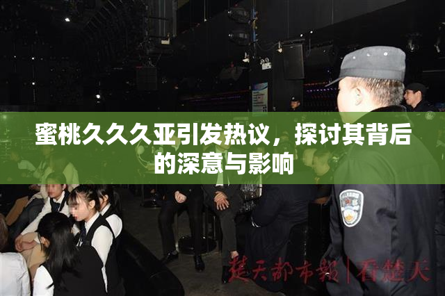 蜜桃久久久亚引发热议，探讨其背后的深意与影响