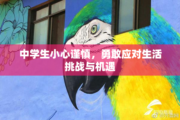 中学生小心谨慎，勇敢应对生活挑战与机遇
