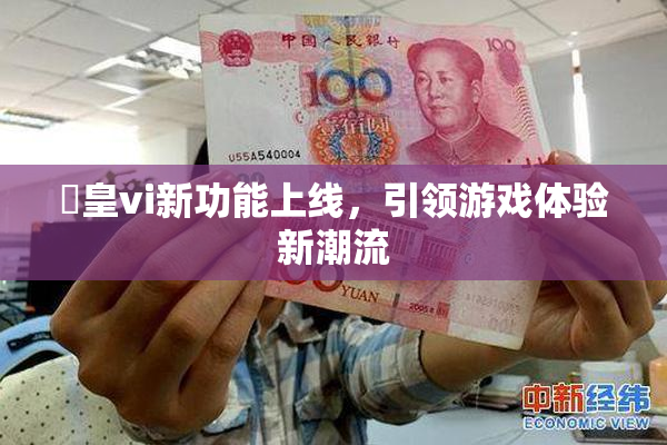 嘼皇vi新功能上线，引领游戏体验新潮流