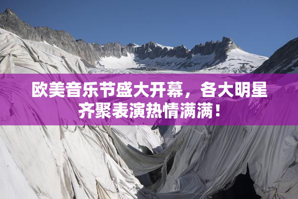 欧美音乐节盛大开幕，各大明星齐聚表演热情满满！