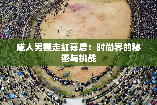 成人男模走红幕后：时尚界的秘密与挑战