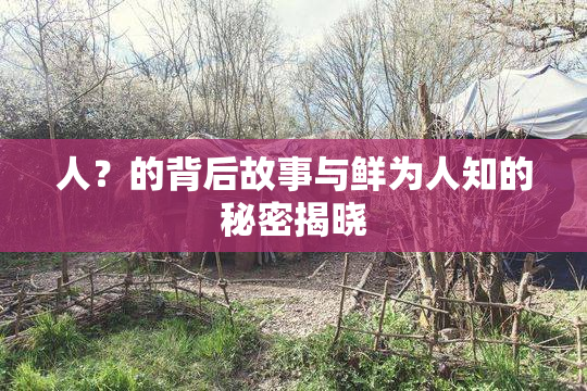 人？的背后故事与鲜为人知的秘密揭晓
