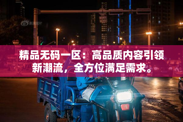 精品无码一区：高品质内容引领新潮流，全方位满足需求。