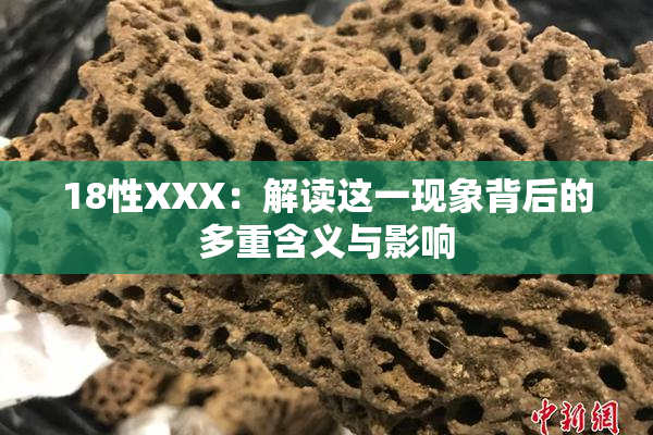 18性XXX：解读这一现象背后的多重含义与影响