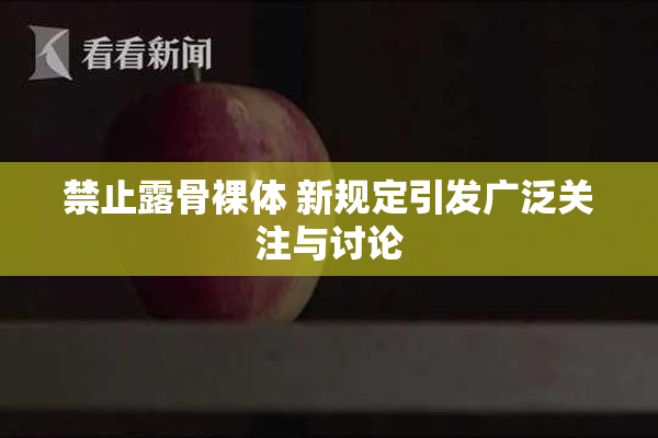 禁止露骨裸体 新规定引发广泛关注与讨论