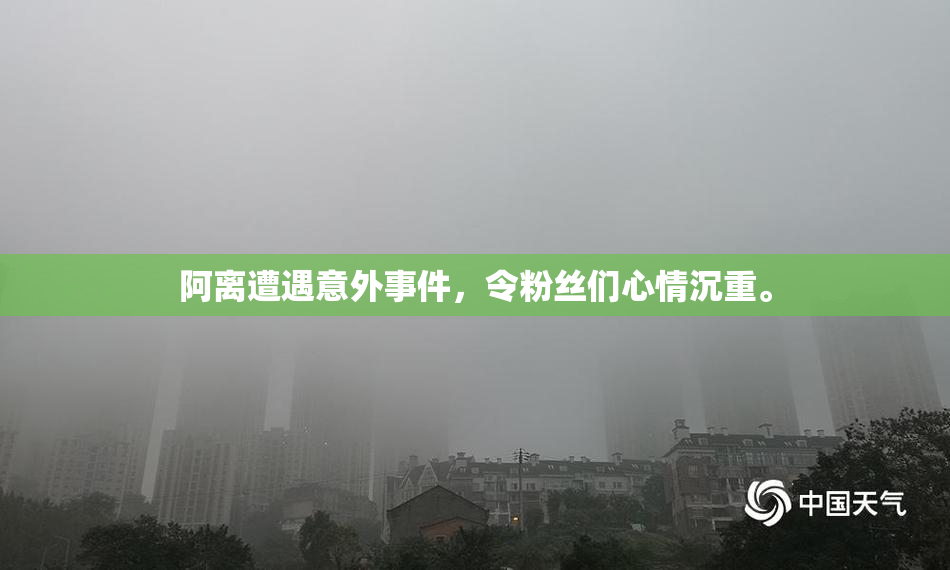阿离遭遇意外事件，令粉丝们心情沉重。