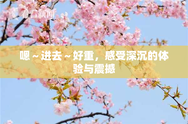 嗯～进去～好重，感受深沉的体验与震撼