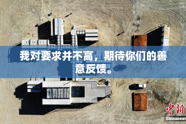 我对要求并不高，期待你们的善意反馈。