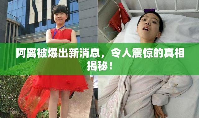 阿离被爆出新消息，令人震惊的真相揭秘！