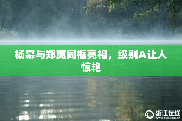 杨幂与郑爽同框亮相，级别A让人惊艳